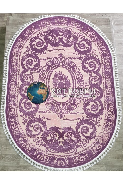 Турецкий ковер Ritim 4204 Фиолетовый овал